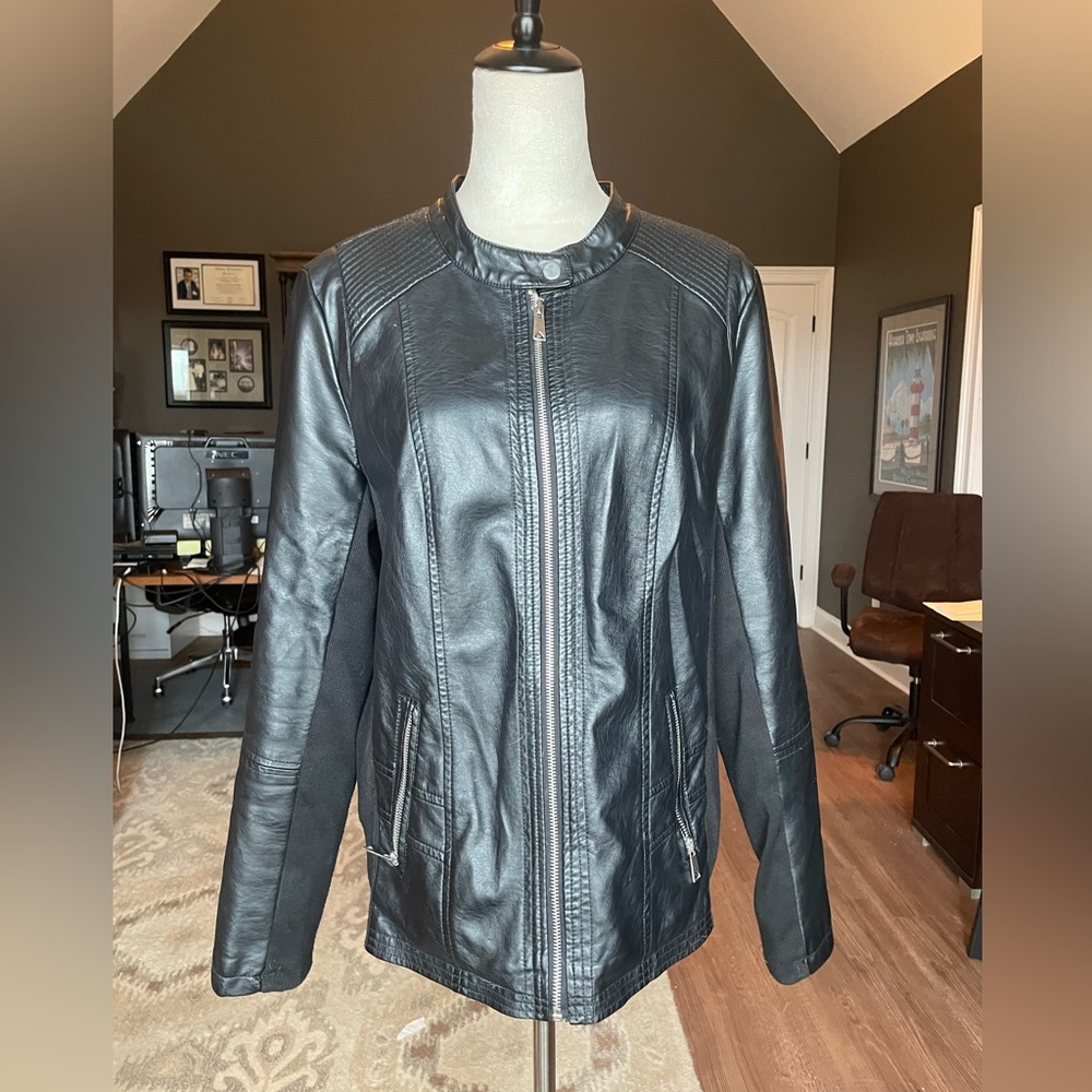 Faux Leather Jacket